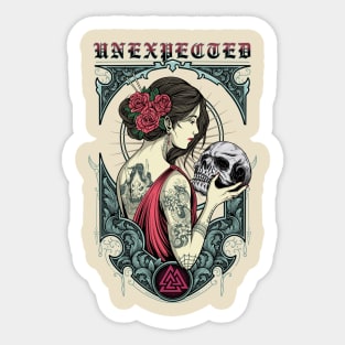 Unexpected Girl Sticker